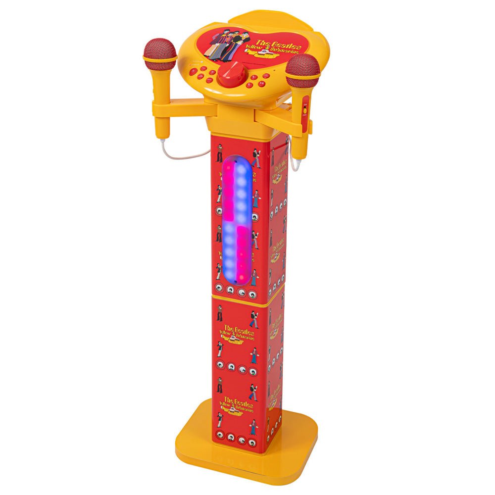 THE BEATLES ビートルズ (結成 65周年 ) - Yellow Submarine Pedestal / カラオケスピーカー / マイク2本付き / 楽器用品 - PGS